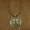 Thumbnail: Southwest Sterling Silver Beads and Turquoise Pendant Necklace