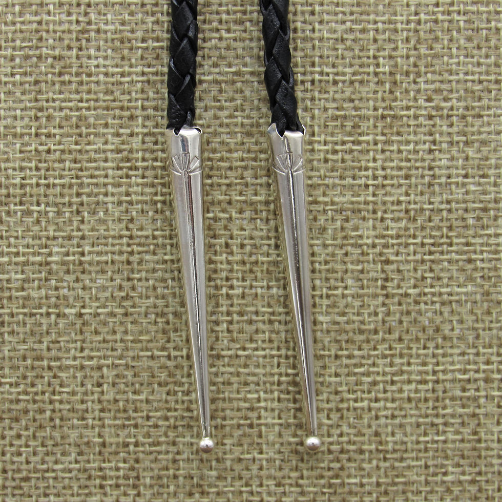 Thumbnail: *Sterling Silver Overlay Road Runner Bolo Tie