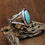 Thumbnail: Wonderful Sterling Silver and Turquoise Oval Shadow Box Cuff Bracelet