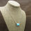 Thumbnail: *Sterling Silver Rectangle Turquoise With Silver Accents Necklace