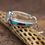 Thumbnail: *Sterling Silver Lab-Opal and Sugilite Inlay Watch Band