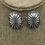 Thumbnail: Sterling Silver Satin Finished Concho Necklace Earring Set