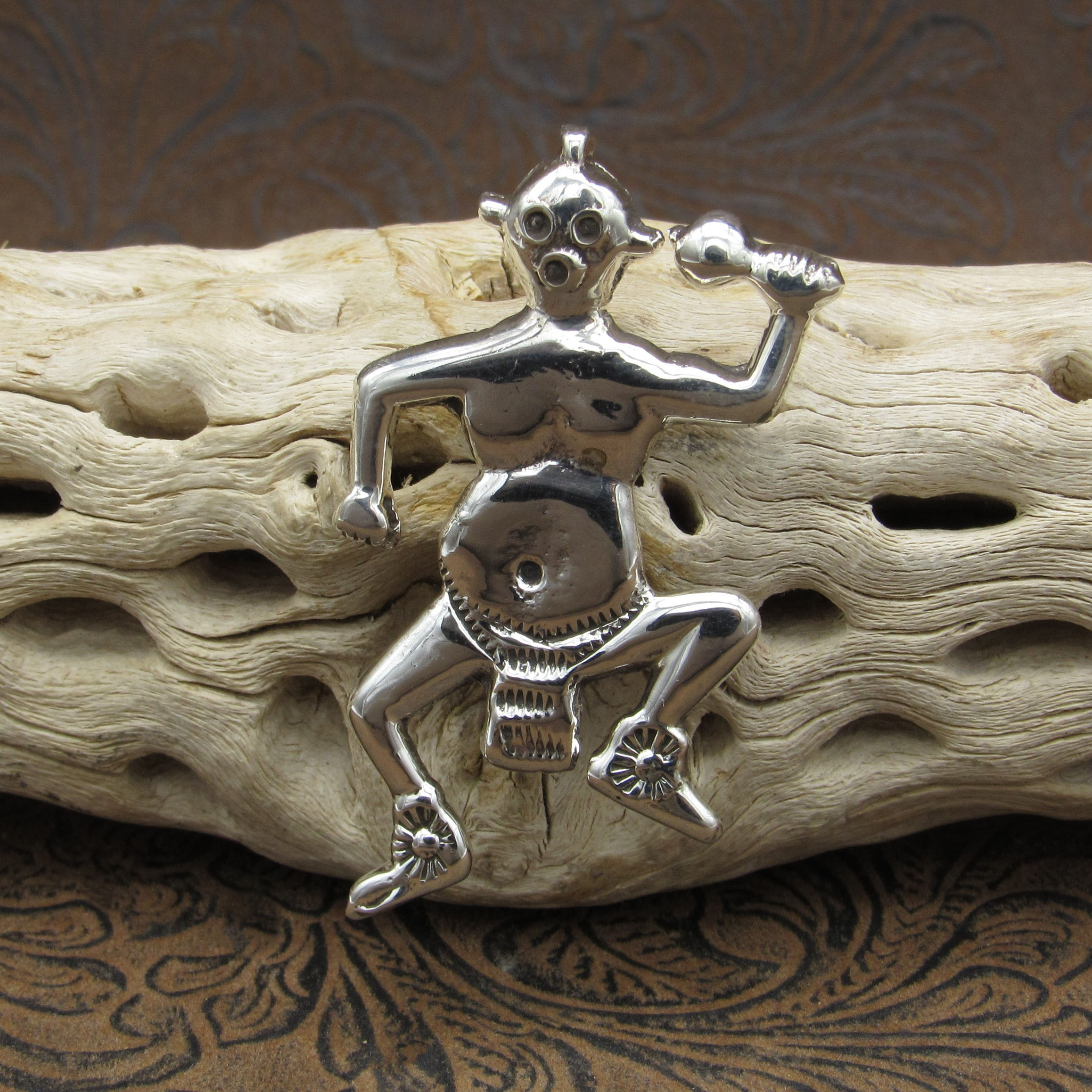 *Sterling Silver Mud Head Pin