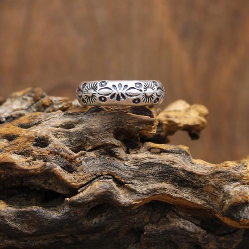 アクセサリー Navajo / silver bangle Arnold Good luck Navajo - Arnold Goodluck – Gallup Trading