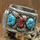 Thumbnail: Vintage Sterling Silver Men's Watch Cuff Bracelet By Eunice Tso
