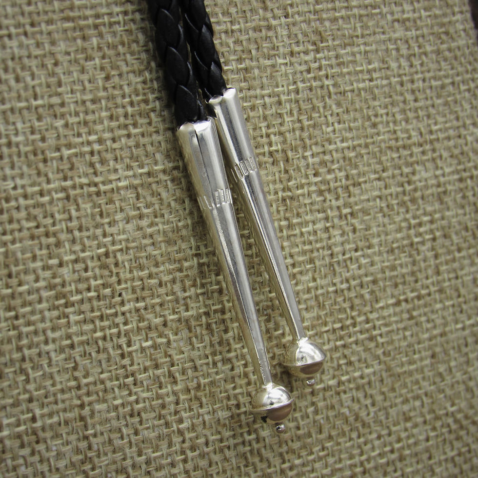 Thumbnail: *Sterling Silver Multi-Color Inlay Sunface Bolo Tie