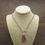 Thumbnail: Purple Spiny Oyster Sterling Silver Navajo Pendant Necklace By Russell Sam