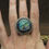 Thumbnail: Sterling Silver Round Labradorite Ring by Jose Campos Size 7.25