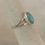 Thumbnail: Sterling Silver and Turquoise Ladies Ring Size 6.25