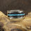 Thumbnail: *Zuni Sterling Silver Jagged Shadowbox Inlay Turquoise Cuff By Lawrence Loretto