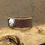 Thumbnail: Round White Buffalo Sterling Silver Leather Snap Bracelet