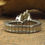 Thumbnail: Ladies Pink Lab Created Opal Sterling Silver Navajo Watch Band