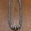Thumbnail: Rare Vintage Sterling Silver Graduated Fluted Saucer Bead Necklace