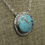 Thumbnail: *Sterling Silver Oval-Shaped Turquoise Necklace By Running Bear Shop