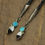 Thumbnail: J. Beyuka Zuni Buffalo Dancer Inlaid Sterling Silver Bolo Tie