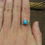 Thumbnail: Sterling Silver and Turquoise Southwest Ring Size 7 1/4