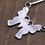 Thumbnail: Reo & Sara Lasiloo Sterling Silver Multi-Stone Inlay Butterfly Pendant Necklace