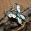 Thumbnail: Vintage Zuni Sterling Silver Multi-Stone Inlay Butterfly Pin