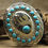 Thumbnail: Shadowbox Bear Paw Turquoise Sterling Silver Belt Buckle