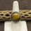 Thumbnail: Sterling Silver Round Shaped Tiger Eye Ring Size 8