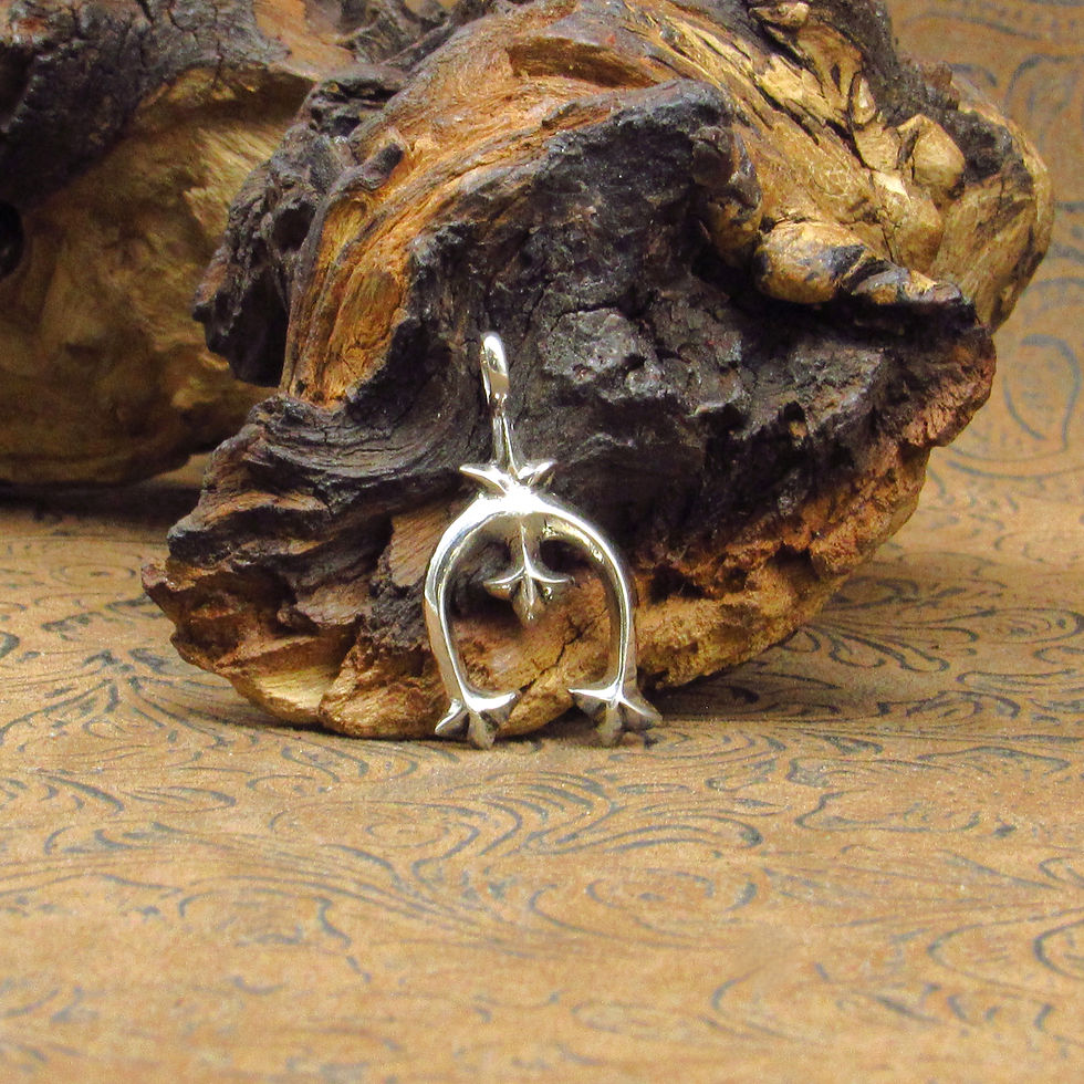 Cast Sterling Silver Naja Pendant