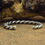 Thumbnail: Heavy Sterling Silver Twist Cuff Bracelet