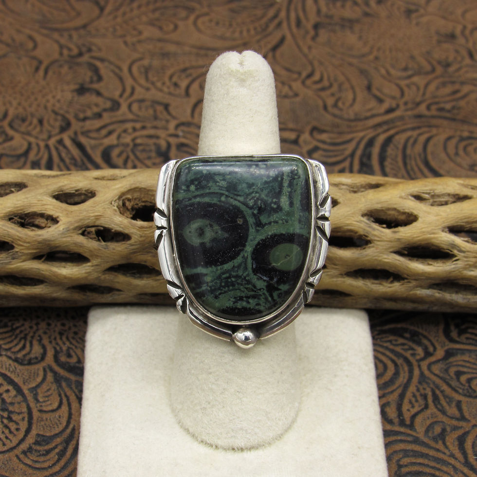 Sterling Silver Kambaba Jasper Ring By Jose Campos Size 7 1/4
