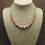 Thumbnail: Handmade Sterling Silver Chain Beads with Reconstituted Spiny Rondelle Necklace