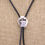 Thumbnail: Sterling Silver Shadow Box Turquoise Bear Paw Bolo Tie