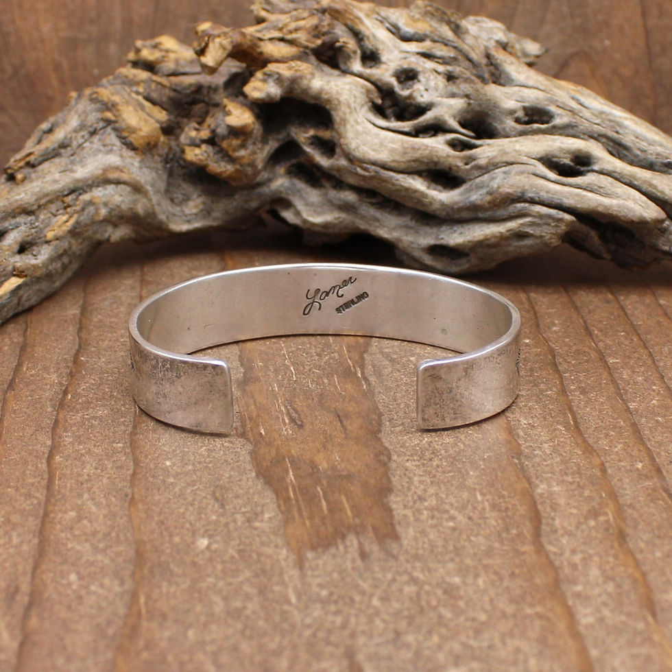 Vintage Sterling Silver Men's Bracelet by Troy Laner Navajo