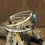 Thumbnail: Unique Design Southwestern Turquoise and Sterling Silver Cuff Bracelet