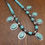 Thumbnail: Vintage Navajo Green Turquoise Sterling Silver Necklace by Alice Platero