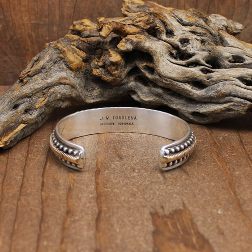 Southwestern Sterling Silver 1/20 12K GF Cuff Bracelet by
