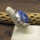 Thumbnail: Lovely Sterling Silver Round Lapis Ring By Jose Campos Size 7.5