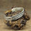 Thumbnail: *Navajo Sterling Silver Stamped Heavy Cuff Bracelet by Jerrold Tahe