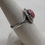 Thumbnail: Sterling Silver and Rhodochrosite Ladies Size 7 Ring
