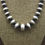 Thumbnail: *Navajo Sterling Silver Oxidized Bead Necklace