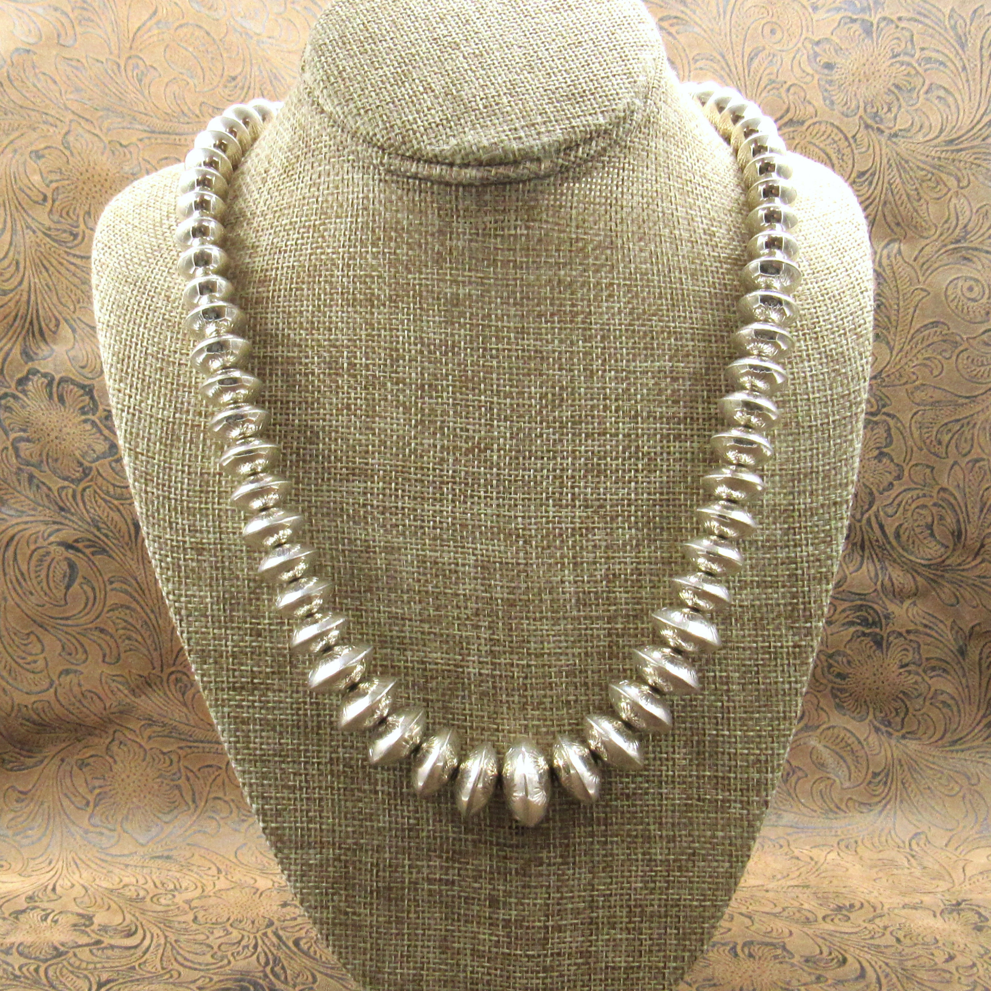 Exquisitely Crafted Sterling Silver Navajo Beads