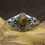 Thumbnail: Southwestern Sterling Silver Tiger Eye Cuff Bracelet