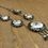 Thumbnail: Sterling Silver Inlaid Sun Kachina Mask Necklace Set by L L Dickson