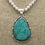 Thumbnail: *Spectacular Sterling Silver Green/Blue Turquoise Pendant By Jose Campos