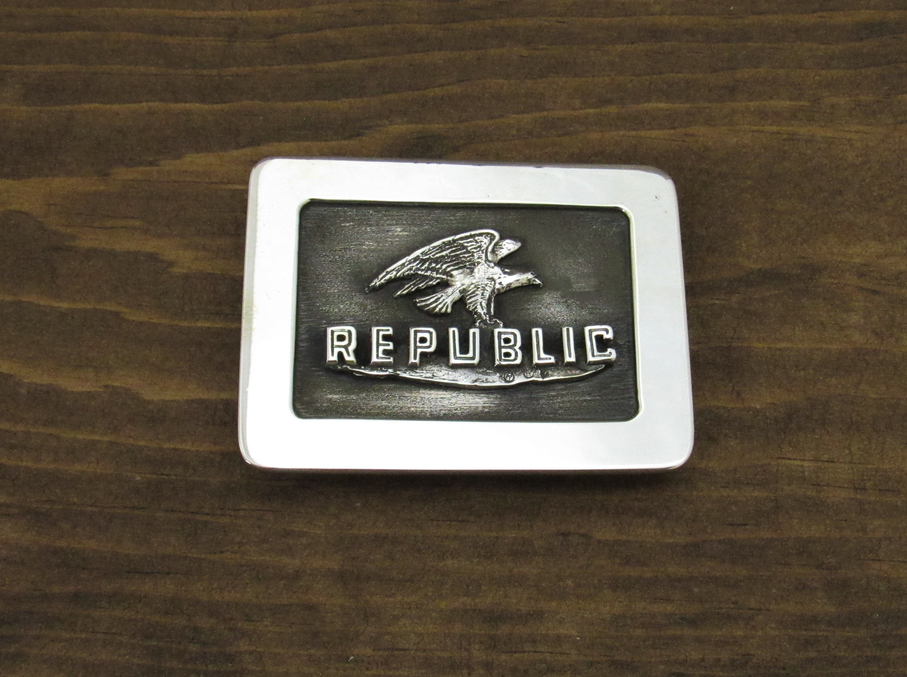 Vintage Republic Corral Sterling Silver Belt Buckle