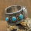 Thumbnail: Vintage Navajo Sterling Silver and Turquoise Watch Cuff Bracelet
