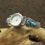 Thumbnail: Women's Navajo Sterling Silver Turquoise Nugget Watch Band