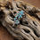 Thumbnail: Pretty Sterling Silver and Turquoise Flower Pin Pendant