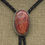 Thumbnail: *Oval Red Jasper Sterling Silver Bolo Tie By Jose Campos
