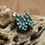 Thumbnail: Vintage Zuni Sterling Silver and Turquoise Snake Eye Clip on Earrings