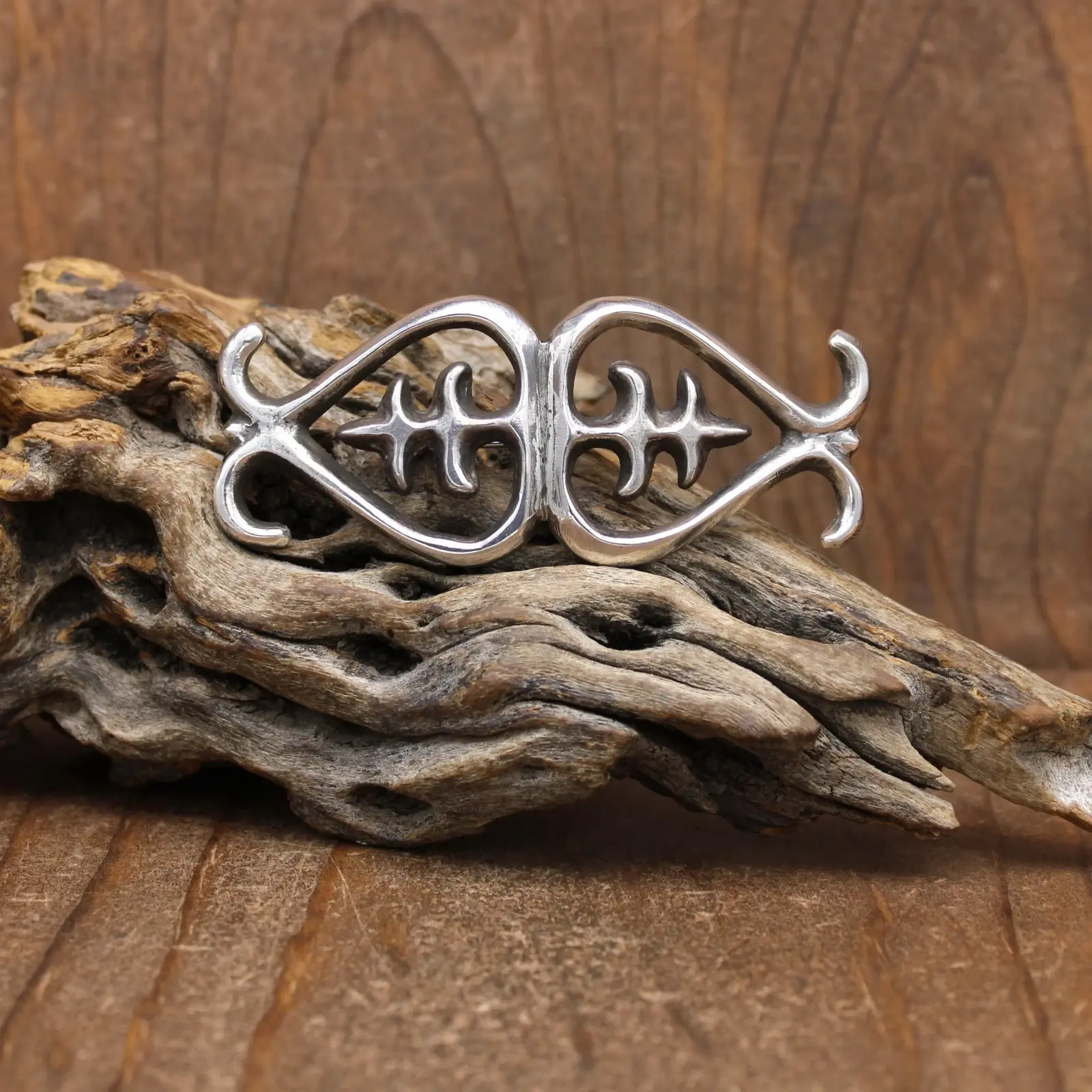 Cast Sterling Silver Ketoh Design Pin