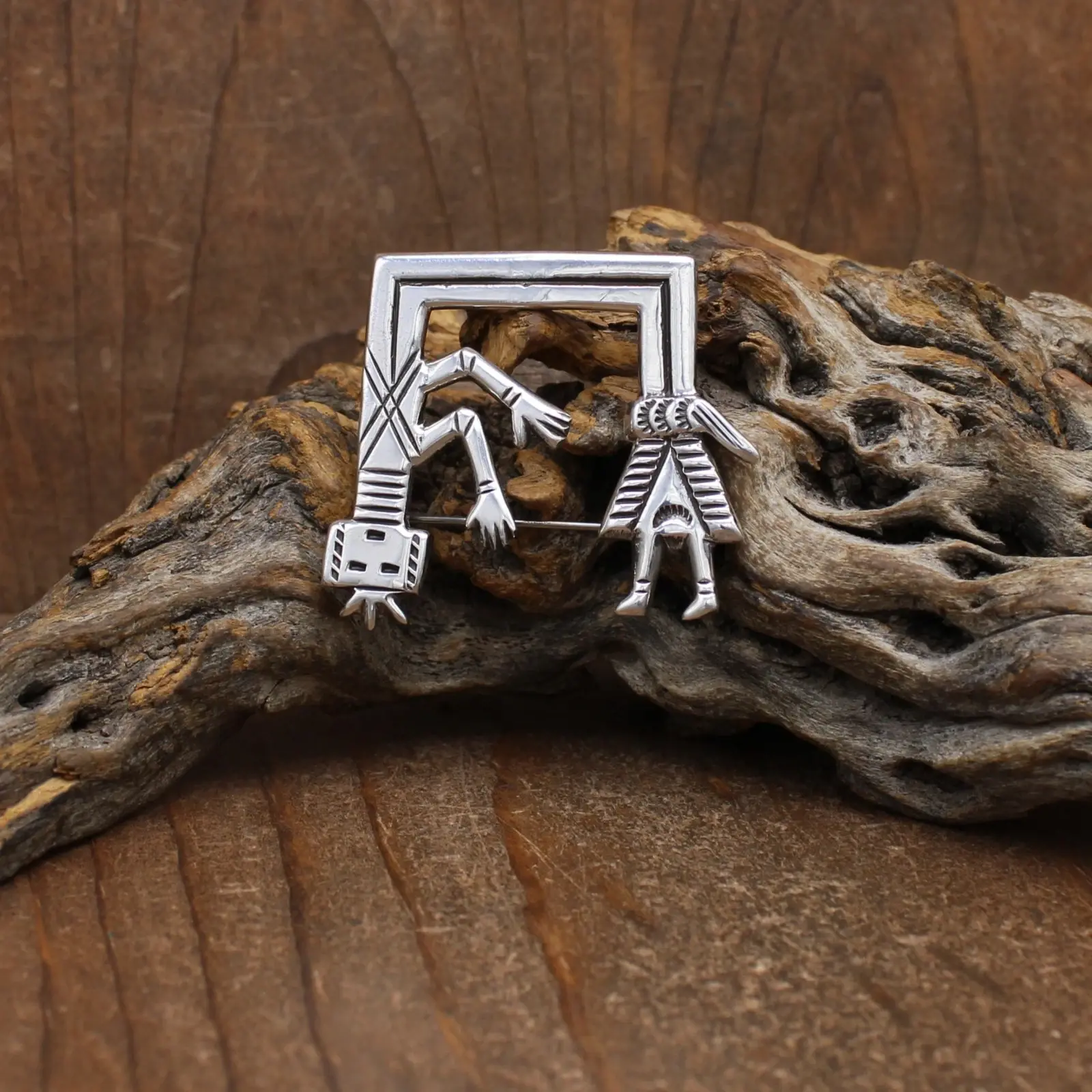 Cast Sterling Silver Female Rainbow Yei Pin