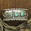 Thumbnail: Vintage Southwestern Sterling Silver Turquoise Cuff Bracelet